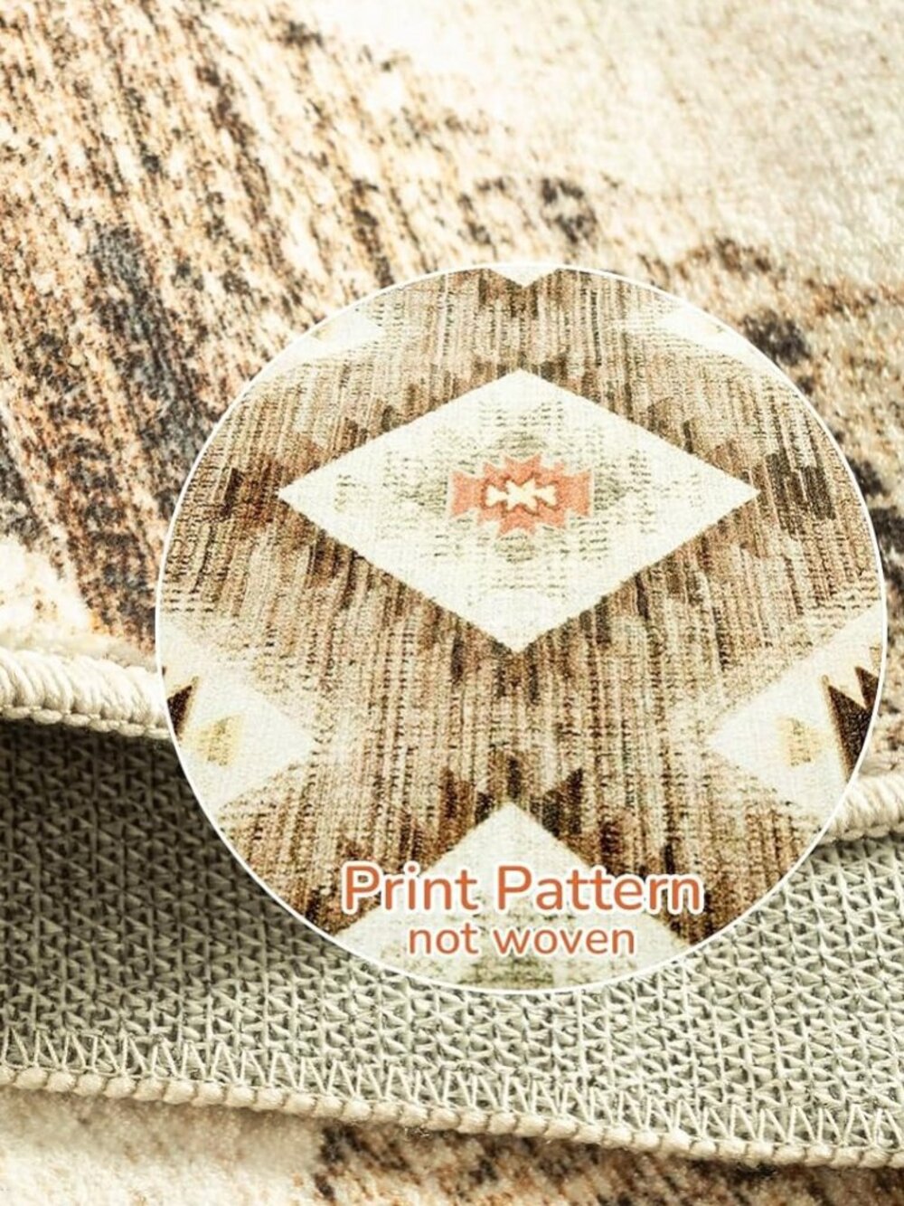 Area Rug 5x7 Pattern Western - Picture 4 of 6